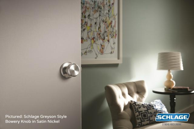 how to start a room makeover like a pro - Contemporary Office - Schlage Greyson Style Bowery Knob