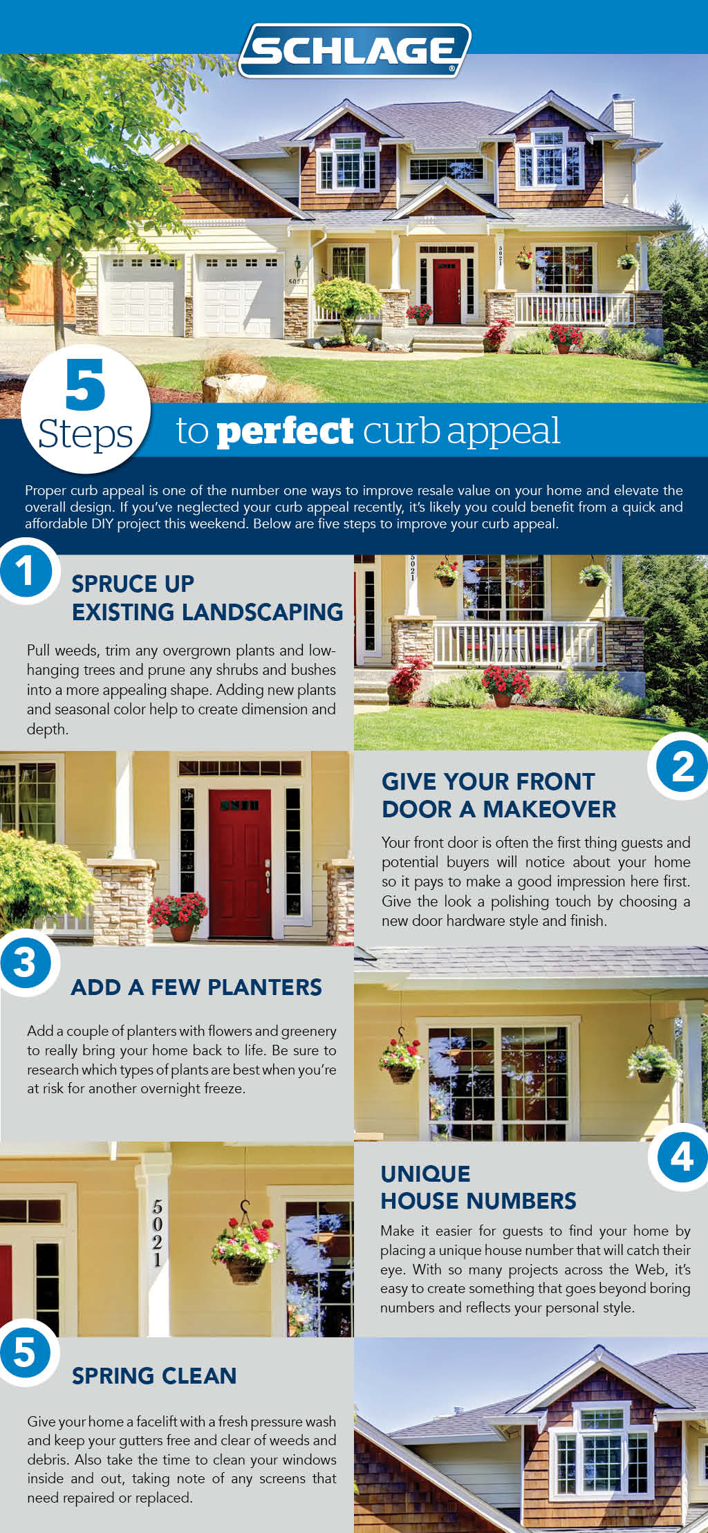 5 steps to perfect curb appeal | Schlage