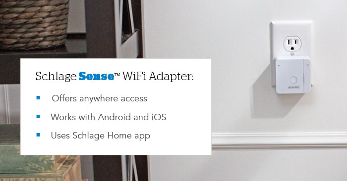 Smart lock - Remote access - Wi-fi Adapter - Schlage Sense