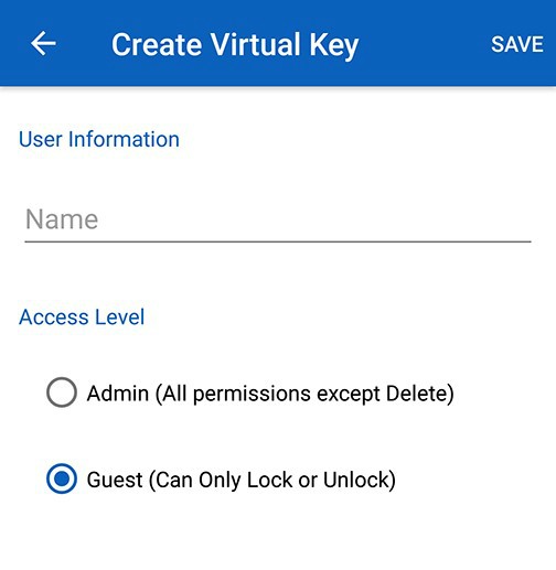 Smart Lock - Virtual Keys - Schlage Sense