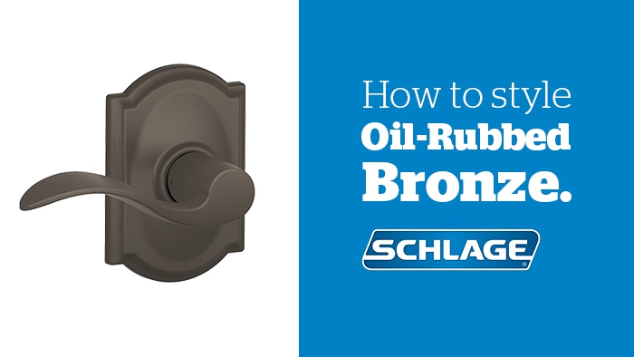 How to Style Oil-Rubbed Bronze - Hardware Finish - Schlage