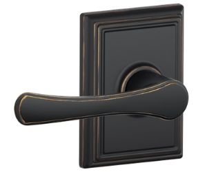 Avila lever with Addison trim in Aged Bronze