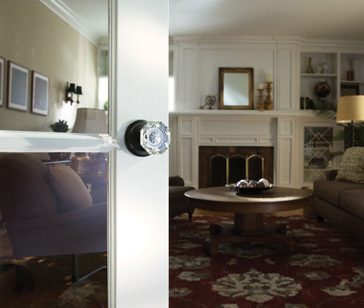 glass knobs for traditional or colonial homes