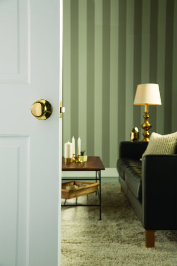 bright-brass-passage-knob-living-room