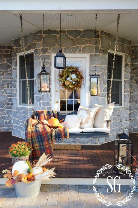 Thanksgiving - Cozy fall porch - Schlage