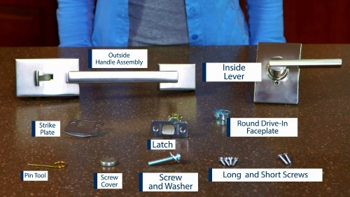 schlage door latch assembly diagram