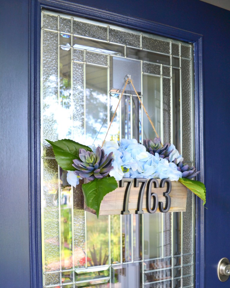Front Door Decor - Summer - DIY Address Planter