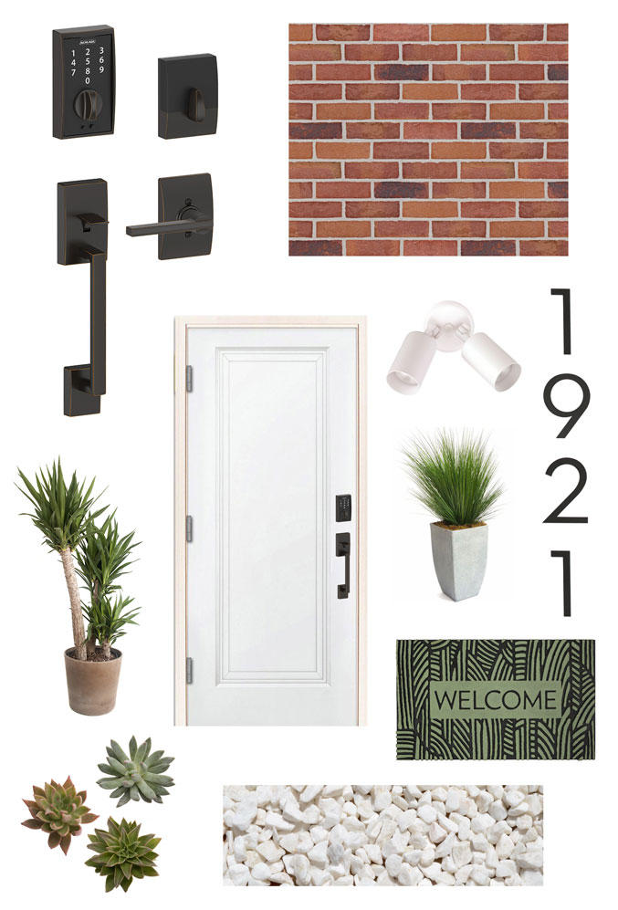 Curb Appeal - Mid-Century - Modern - Mood Board