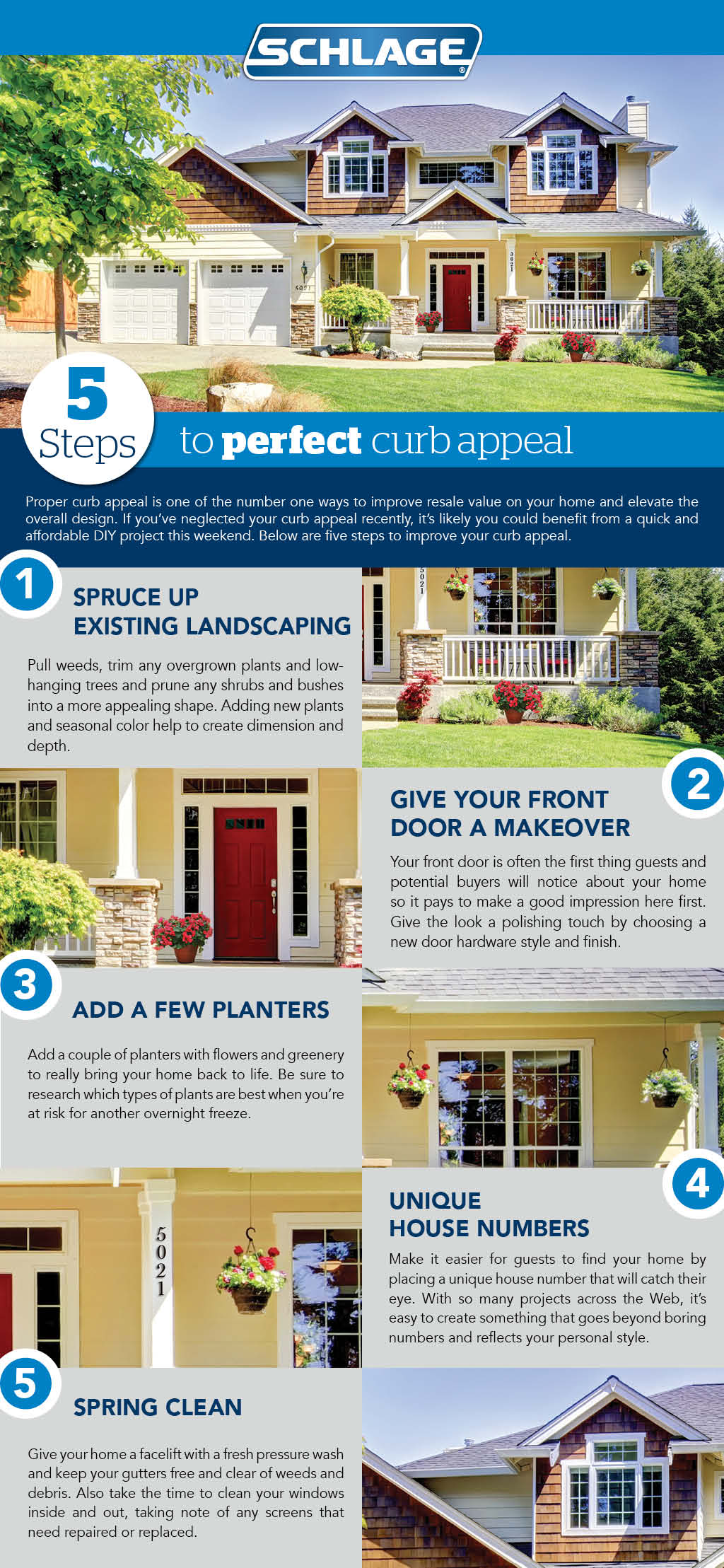 5 steps to perfect curb appeal | Schlage 5 steps to perfect curb appeal | Schlage