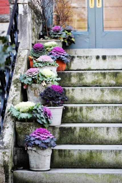 Fall color palette - Front porch decor -
 Schlage