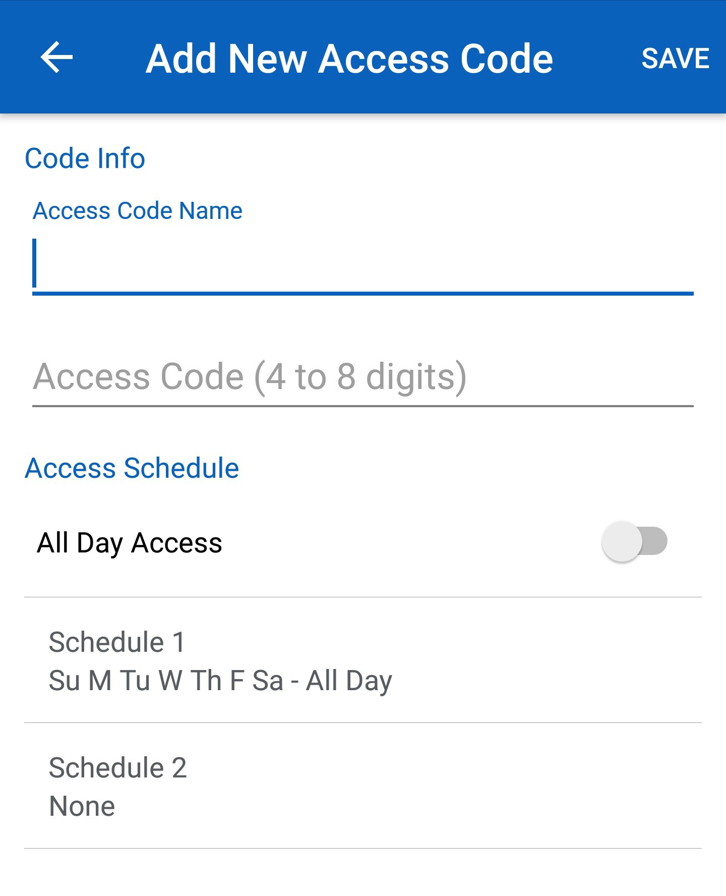 Smart Lock - User code set up - Schlage Sense