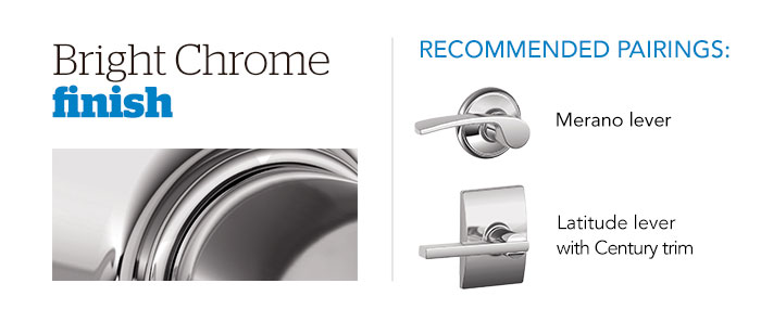 Door hardware - Finishes - Bright Chrome - Schlage