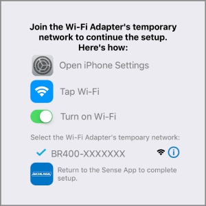 Schlage Sense Wi-Fi Adapter - Set up - iOS