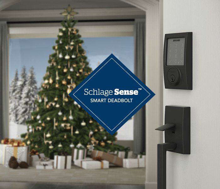 Holiday curb appeal - Smart lock - Schlage Sense Smart Deadbolt