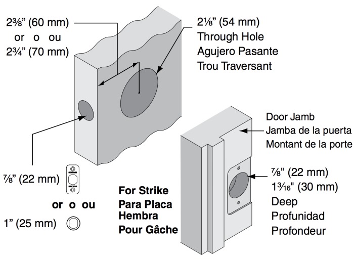 schlage door latch assembly diagram