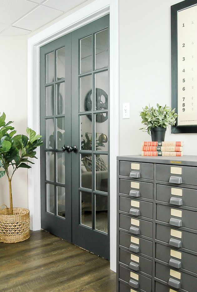 French doors - Dark grey