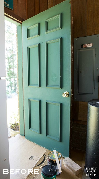 Exterior Door Makeover - In My Own Style - Schlage