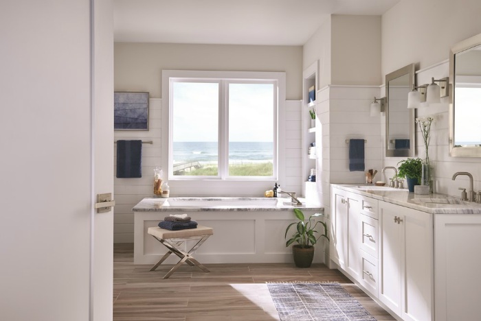 Minimalist Bathroom with Schlage Custom Northbrook Combined Interior Lever