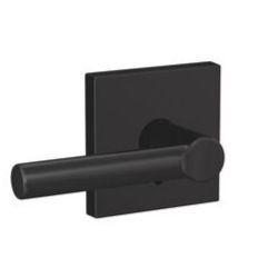 Schlage Custom Broadway lever in Matte Black