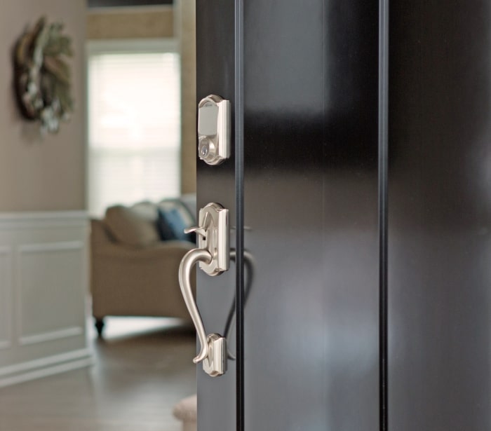 Schlage Sense Smart Lock with Camelot handlset.