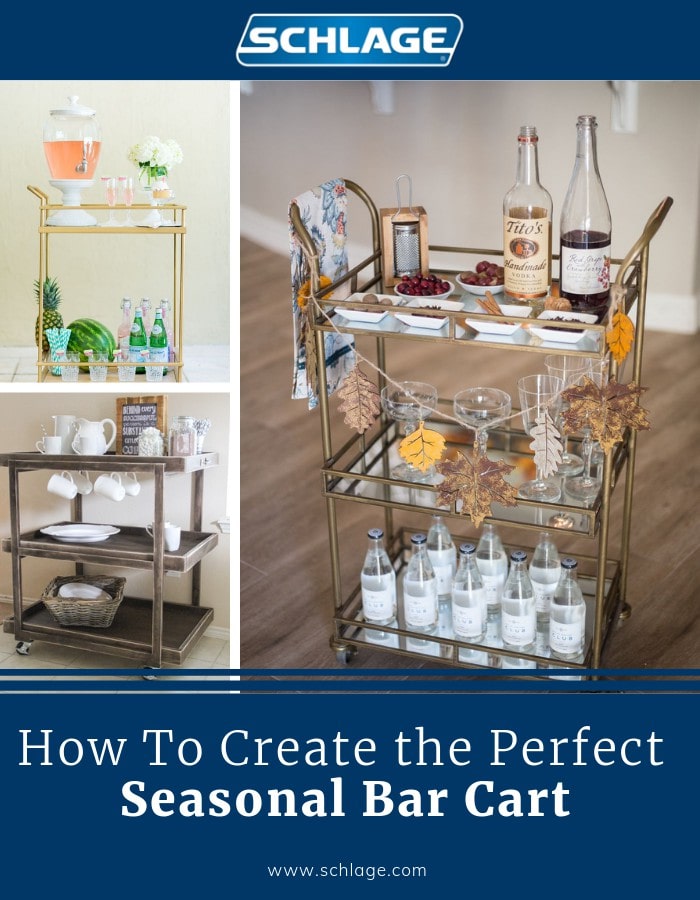 Fall bar cart ideas.