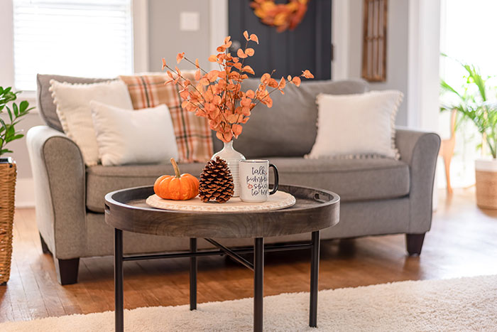 Fall decor, inside and out.