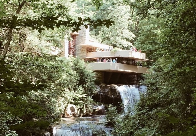 Frank Lloyd Wright's Fallingwater home.