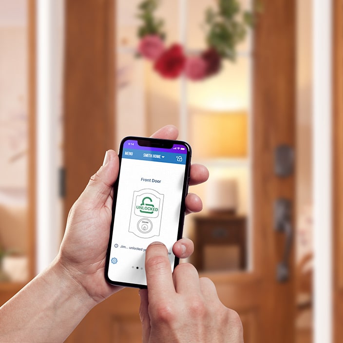 Schlage Home app on iPhone screen.