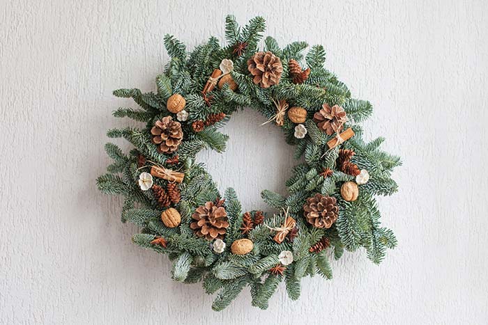 Christmas wreath.