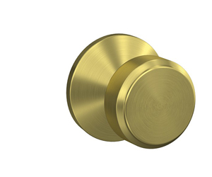 Bowery knob in Satin Brass