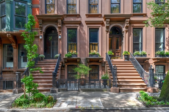 Brownstone stoops