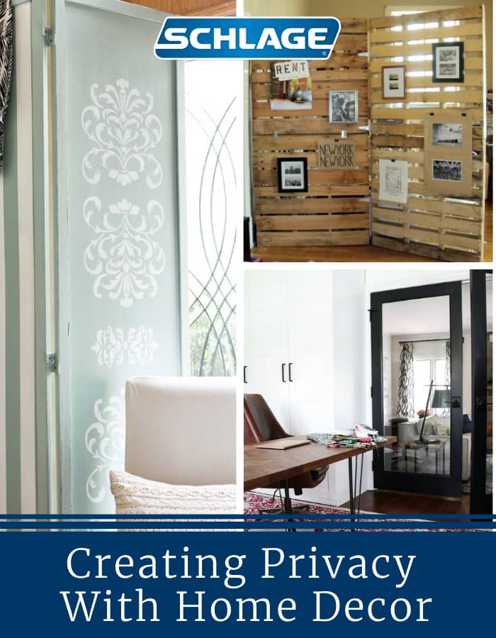 Creating privacy with home decor.