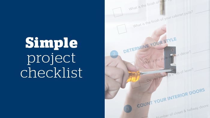 shopping for door hardware checklist