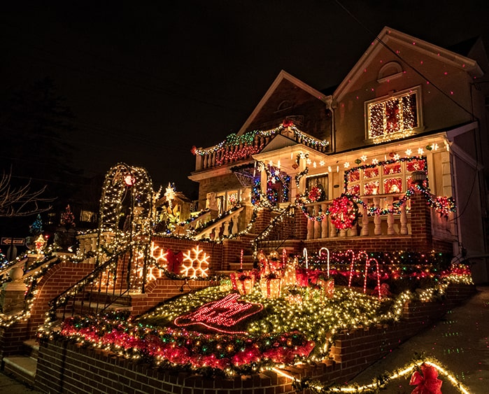 Christmas light display.