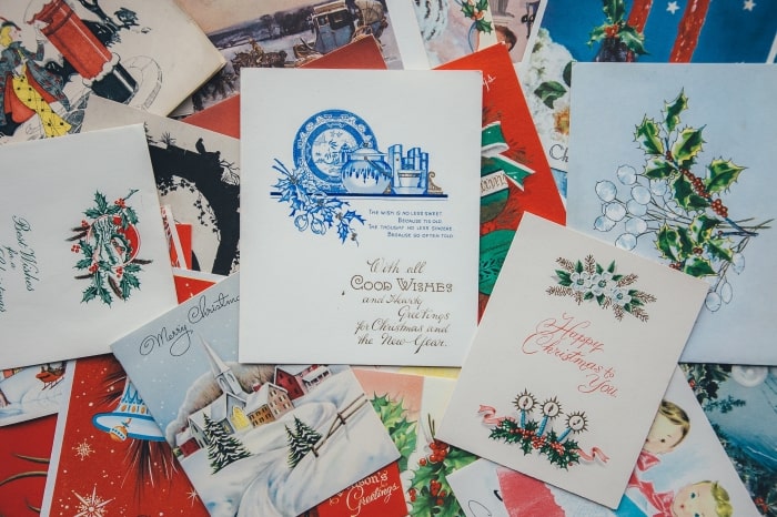 Holiday greeting cards.