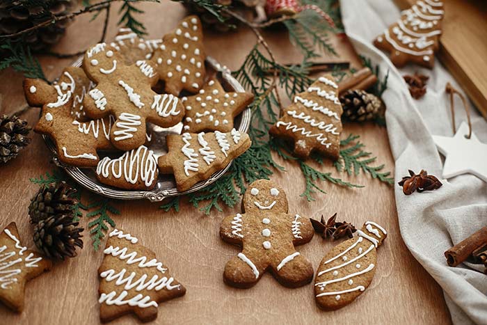 Christmas gingerbread cookies.