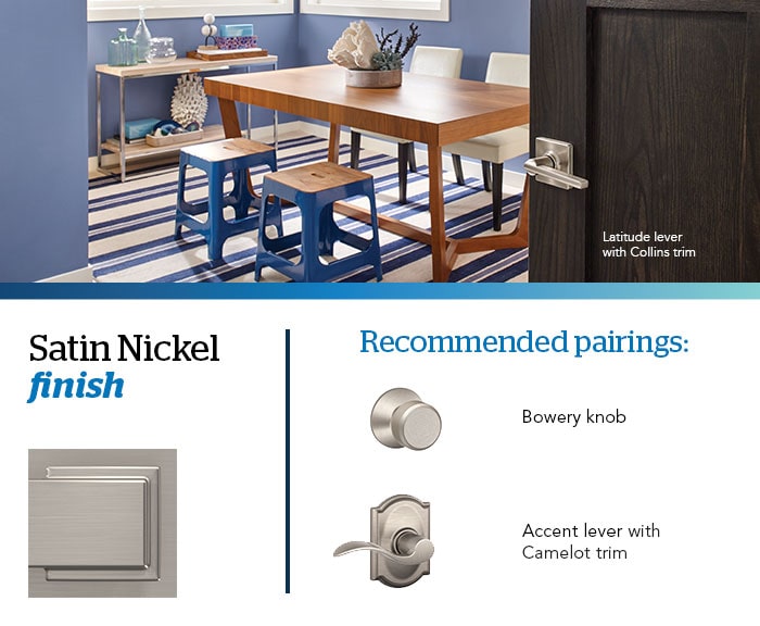 Door hardware - Finishes - Satin Nickel - Schlage