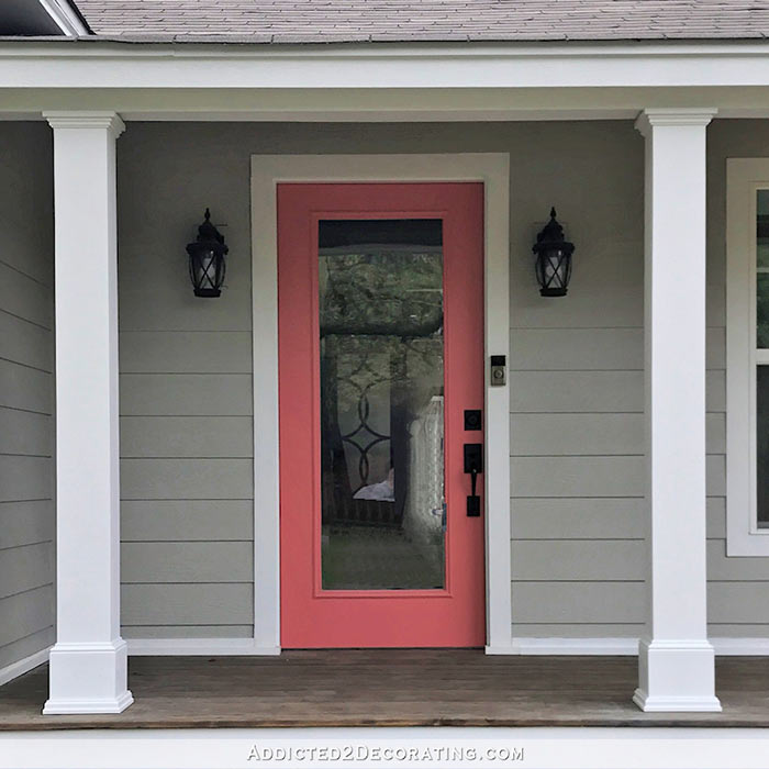 DIY skinny porch posts turned into beautiful columns.