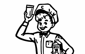 Milk boy clip art.