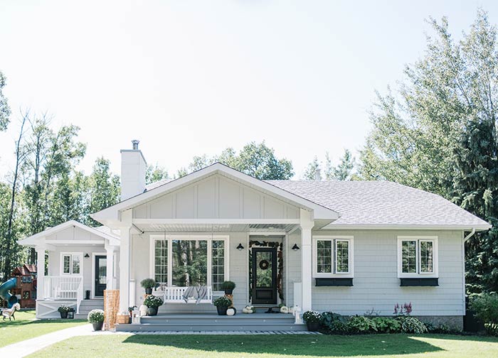 The Ginger Home Bungalow front porch remodel after