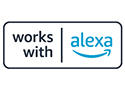 Works with Alexa badge.