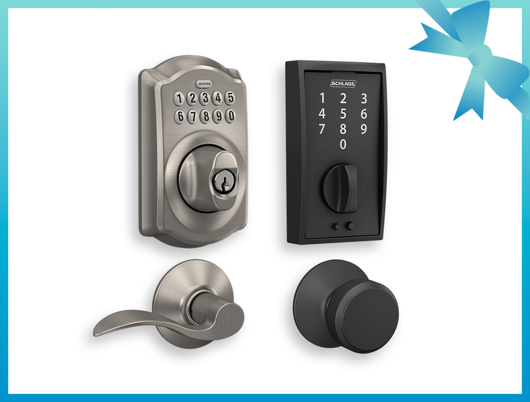 Schlage keypad and touchscreen locks