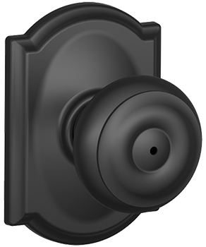 Bed and bath knob in matte black