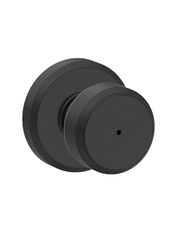 matte black doorknob