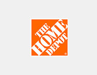 Home Depot logo. 