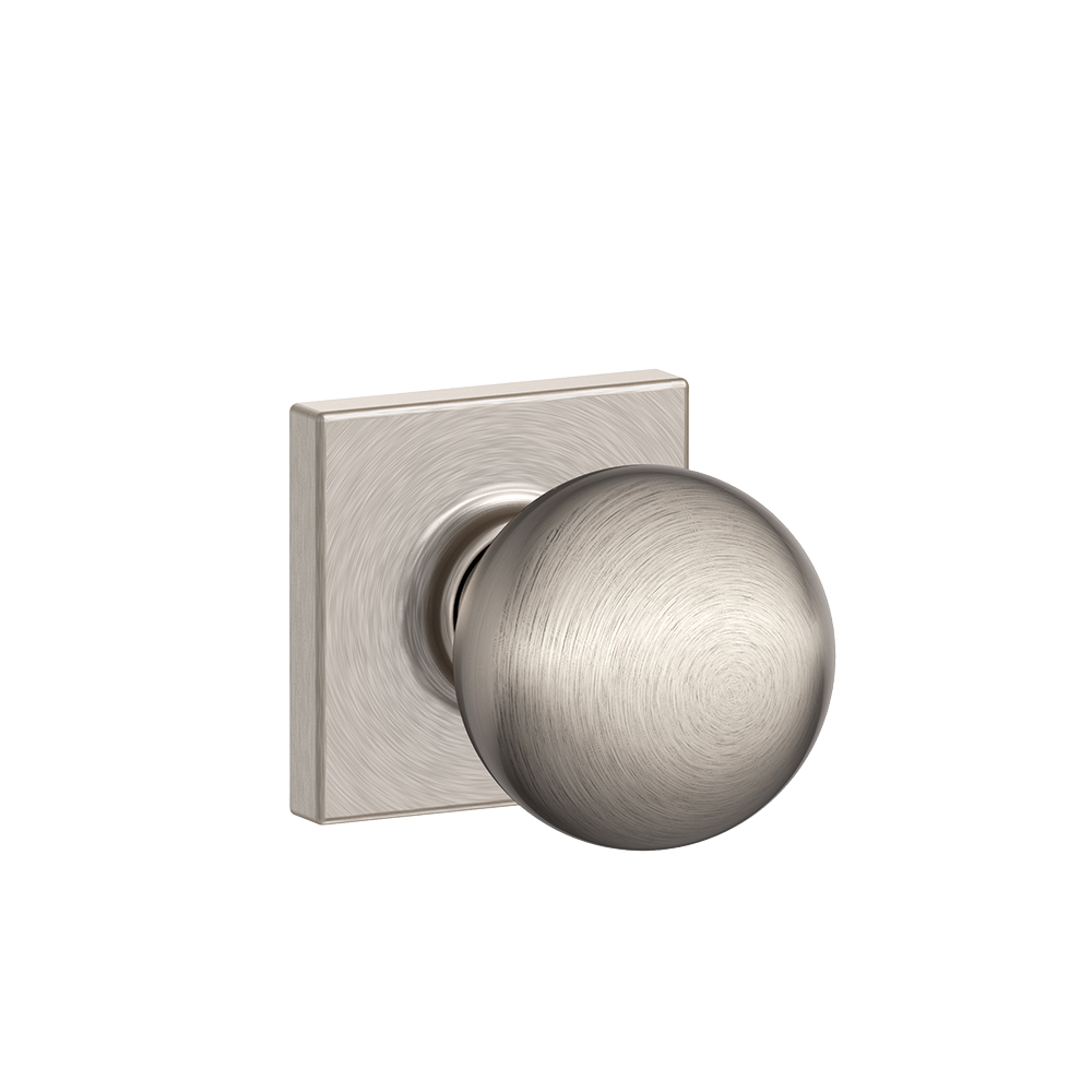 Orbit knob with Collins trim Hall & Closet lock