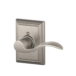 Accent Lever with Addison Trim Non-Turning Lock
