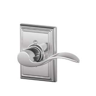 Accent Lever with Addison Trim Non-Turning Lock