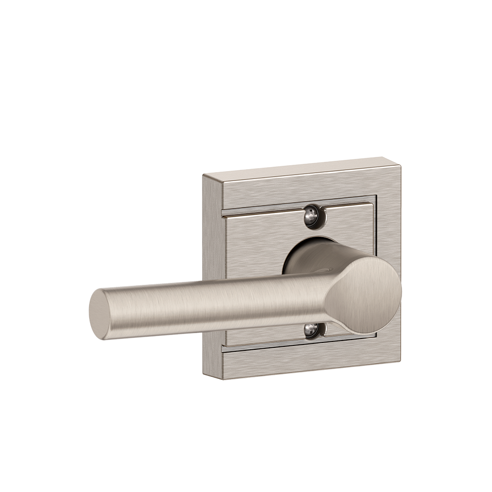 Broadway Lever with Upland trim Non-turning Lock