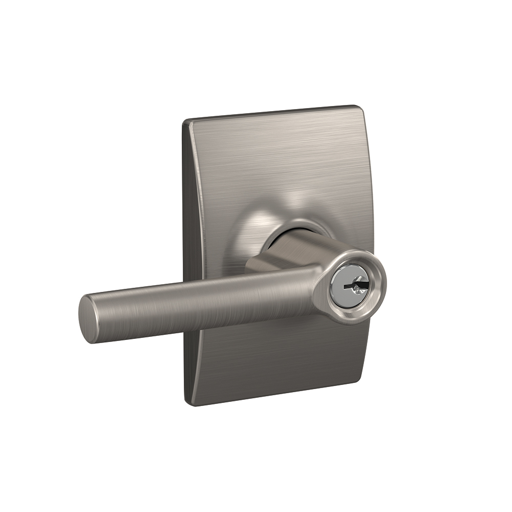 Satin Chrome keyed entry Lever Lockset Broadway/Century SCHLAGE door handle lock 